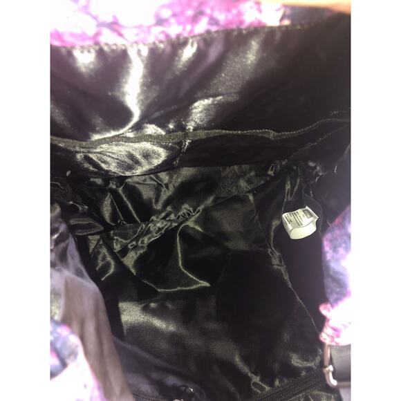 Leaf Print Drawstring Backpack Front‎ Pocket Casual Daypack - Picture 8 of 12